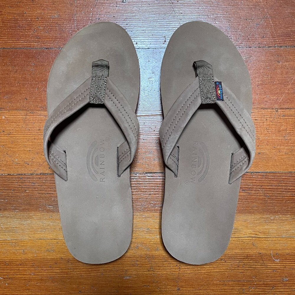 Rainbow Sandals Single Layer Brown Unused Men's Medium (8.5-9.5) Rrp $70